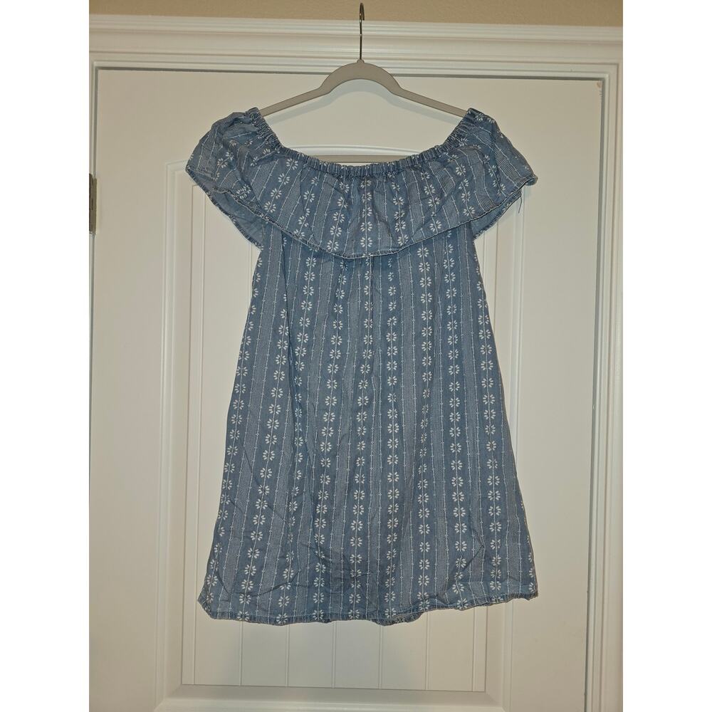 Love Fire women's size Medium Patterned  Denim Dress